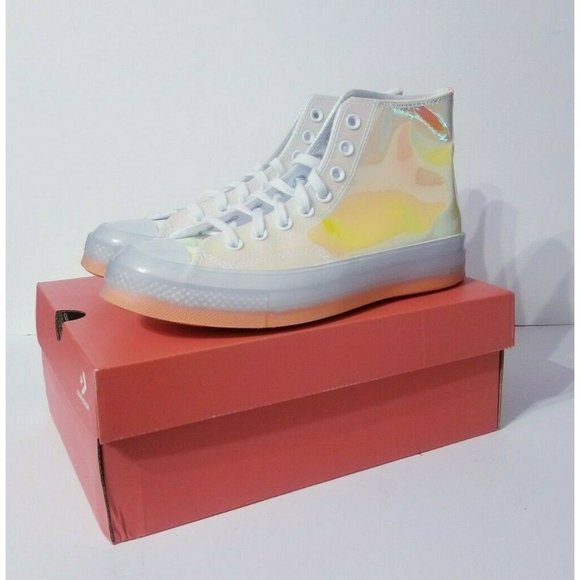 Converse Chuck 70 High Top Hi-Vis White Iridescent - Picture 3 of 7